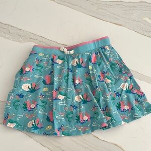 Mini Boden Mermaid Print Cotton Stretch Skort Size 13/14